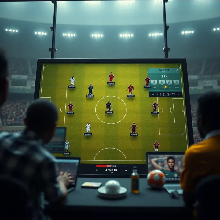 Tactical football board showing strategic planning and player positioning for AFCON teams