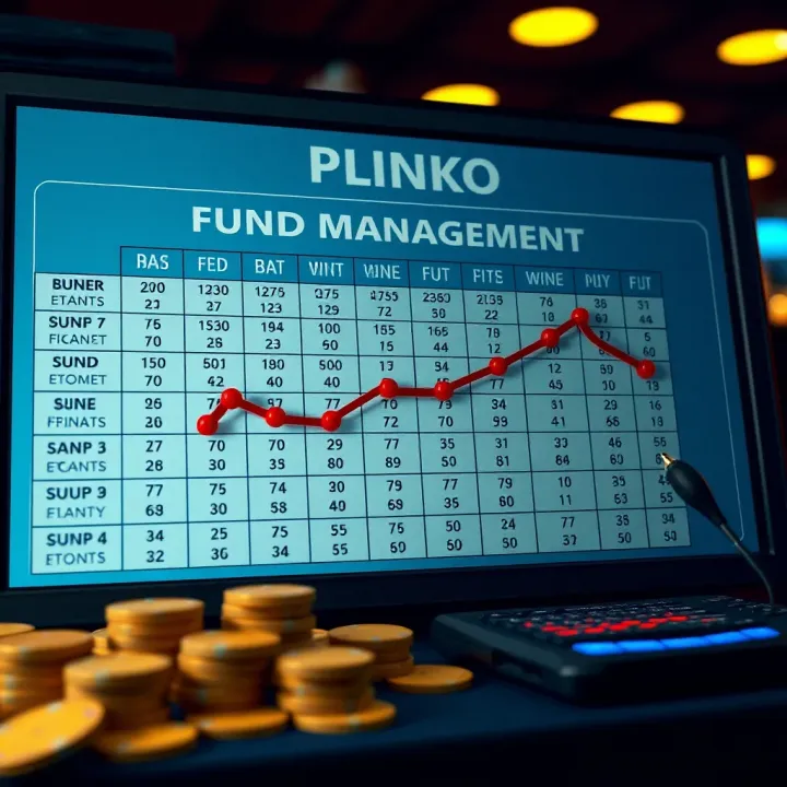 Chart showing effective fund management strategies to maximise gameplay and winnings in Plinko
