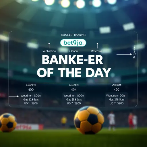 Diagram illustrating the concept of Bet9ja Banker of the Day with betting options and odds highlighted