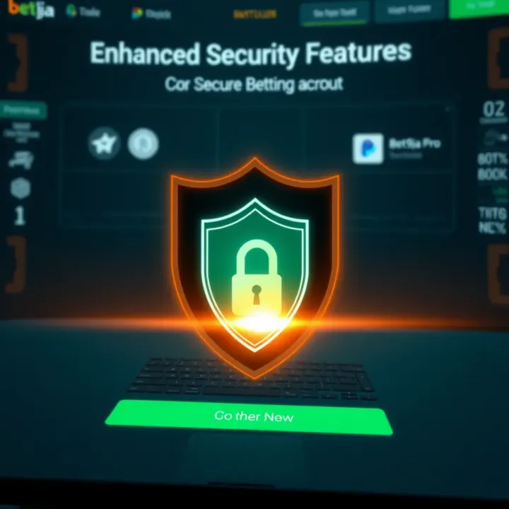 Enhanced Security Features for Bet9ja Pro Accounts Secure betting account with shield icon and digital lock