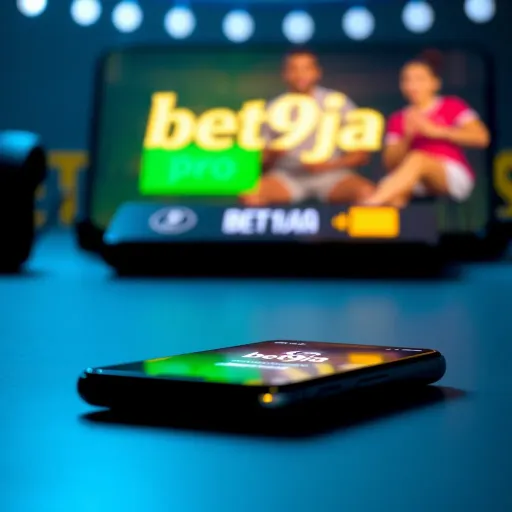 User interface of Bet9ja Pro login page on a smartphone