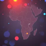 Map highlighting African countries where Bet9ja operates legally