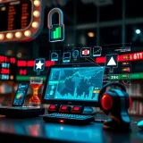 Illustration showing technology elements influencing sports betting with digital devices and data analytics