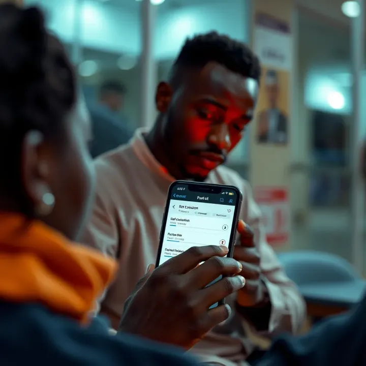 Concept of self-exclusion in Nigeria’s betting industry illustrating a player setting personal gambling limits through a mobile app